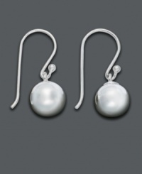 No jewelry box can have too many everyday accessory options. Beef up yours with these simple sterling silver earrings featuring ball drops. Approximate drop: 3/4 inch. No jewelry box can have too many everyday accessory options. Beef up yours with these simple sterling silver earrings featuring ball drops. Approximate drop: 3/4 inch.
