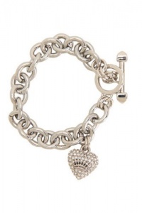 Juicy Couture Pave Heart And Toggle Luxe Bracelet Juicy Couture Pave Heart And Toggle Luxe Bracelet