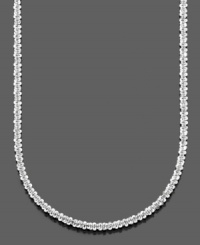 Enjoy life's simple pleasures. This pretty chain necklace is crafted in 14k white gold. Approximate length: 20 inches. Enjoy life's simple pleasures. This pretty chain necklace is crafted in 14k white gold. Approximate length: 20 inches.