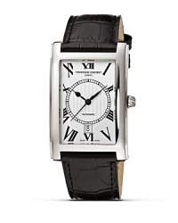 The Carree collection of Frédérique Constant offers classical and traditional design watches, on which the passing of time leaves no trace. Prominent Roman numerals, printed or polished and hand applied to the dial not only offer good legibility, but also give a contemporary spirit to these timeless timepieces. Automatic calibre: Hours, Minutes, Seconds and date. 42 h power-reserve. Made in Geneva, Switzerland. The Carree collection of Frédérique Constant offers classical and traditional design watches, on which the passing of time leaves no trace. Prominent Roman numerals, printed or polished and hand applied to the dial not only offer good legibility, but also give a contemporary spirit to these timeless timepieces. Automatic calibre: Hours, Minutes, Seconds and date. 42 h power-reserve. Made in Geneva, Switzerland.