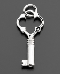 A secret, a memory, a treasure to keep close. This Rembrandt Charms key charm is crafted in sterling silver. Approximate drop: 1 inch. A secret, a memory, a treasure to keep close. This Rembrandt Charms key charm is crafted in sterling silver. Approximate drop: 1 inch.