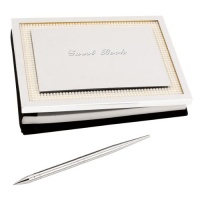 Lenox Jubilee Pearl Guestbook with Pen Lenox Jubilee Pearl Guestbook with Pen