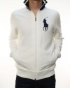 Polo Ralph Lauren Men's Big Pony Full Zip Navy Blue Long Sleeve Jacket