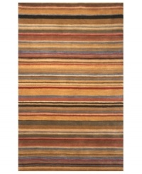 Inspired by the natural landscape, this Petra rug ushers in a new horizon of style to your home. Variegated stripes in camel, sandalwood and earthy tones mix with pops of sky blue for a gorgeously spectral effect. Hand-tufted and hand-finished for a rich, lustrous sheen, this plush wool rug adds a compelling sense of warmth to any room. Inspired by the natural landscape, this Petra rug ushers in a new horizon of style to your home. Variegated stripes in camel, sandalwood and earthy tones mix with pops of sky blue for a gorgeously spectral effect. Hand-tufted and hand-finished for a rich, lustrous sheen, this plush wool rug adds a compelling sense of warmth to any room.