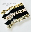 Lucky Girl Hair Ties Brand, Mixed Safari, Set of 5