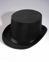 Deluxe Satin Top Hat - Black Accessory Deluxe Satin Top Hat - Black Accessory