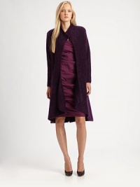 At first glance, this coat exudes feminine coziness with its plush Italian fabrication and rounded hem. Cascading frontLong sleevesButton closureAbout 31 from shoulder to hemWool/mohair/nylon/spandexDry cleanImported of Italian fabric Model shown is 5'10 (177cm) wearing US size Small. At first glance, this coat exudes feminine coziness with its plush Italian fabrication and rounded hem. Cascading frontLong sleevesButton closureAbout 31 from shoulder to hemWool/mohair/nylon/spandexDry cleanImported of Italian fabric Model shown is 5'10 (177cm) wearing US size Small.