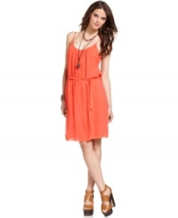 This breezy Lucky Brand Jeans dress is all about comfort and style. An airy belted silhouette lends feminine charm to days or nights! This breezy Lucky Brand Jeans dress is all about comfort and style. An airy belted silhouette lends feminine charm to days or nights!