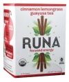 Runa Focused Energy Cinnamon Lemongrass Guayusa Tea, 16-Count Tea Bags