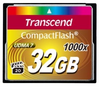 Transcend Information 32GB Compact flash Card - TS32GCF1000 (160/120 MB/s) Transcend Information 32GB Compact flash Card - TS32GCF1000 (160/120 MB/s)
