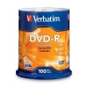 Verbatim 95102 4.7 GB up to 16x Branded Recordable Disc DVD-R 100-Disc Spindle