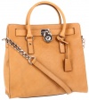 MICHAEL Michael Kors Hamilton Matte Python North/South Tote Handbags - Tan