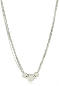 Nine West Chain Reaction Silver-Tone Uniform Ball Slider Necklace Nine West Chain Reaction Silver-Tone Uniform Ball Slider Necklace