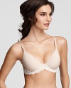 A pretty underwire bra with a delicate floral lace underband and wings. Style #853191