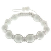 Hot 10mm White Solid Crystal Ball Mens Jewelry Adjustable Bracelet Hot 10mm White Solid Crystal Ball Mens Jewelry Adjustable Bracelet