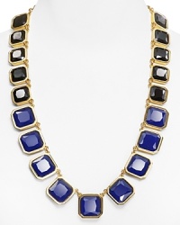 Crazy about color. This tonal tile necklace from kate spade new york is all about hue, accented by gorgeous graduated gemstones in captivating shades of blue Crazy about color. This tonal tile necklace from kate spade new york is all about hue, accented by gorgeous graduated gemstones in captivating shades of blue