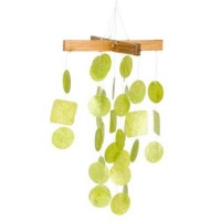 Asli Arts Collection C127 Mini Lime Green Capiz Chime