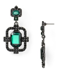 Bring a touch of vintage glamour to your look with these sparkling art deco drop earrings from Lydell NYC. Bring a touch of vintage glamour to your look with these sparkling art deco drop earrings from Lydell NYC.