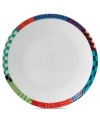 Make your table a masterpiece. Royal Doulton's Paolozzi bread and butter plate is trimmed with vibrant graphic designs inspired by the work of Sir Eduardo Paolozzi, a pivotal figure in pop art history.