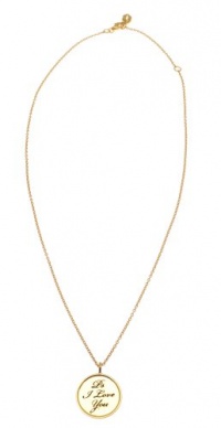 Kissika Gold Plated Sterling Silver 'Ps I Love You' Necklace Kissika Gold Plated Sterling Silver 'Ps I Love You' Necklace