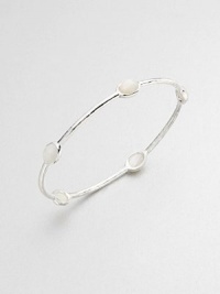 From the Rock Candy® Collection. Five faceted mother-of-pearl stations set on a hammered sterling silver bangle. Mother-of pearlSterling silverDiameter, about 2.5Slip-on styleImported From the Rock Candy® Collection. Five faceted mother-of-pearl stations set on a hammered sterling silver bangle. Mother-of pearlSterling silverDiameter, about 2.5Slip-on styleImported