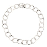 Studio 925 Padua Cubic Zirconia Sterling Silver Large Link Necklace Studio 925 Padua Cubic Zirconia Sterling Silver Large Link Necklace