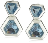 Anne Klein Glen Park Silver-Tone Blue Colored Acrylic Stone Clip On Earrings Anne Klein Glen Park Silver-Tone Blue Colored Acrylic Stone Clip On Earrings