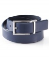 Pop some color into your casual look with this belt from Calvin Klein.