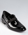 Glossy patent leather brings sheen and polish to your highly refined dressed-up wardrobe.