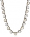 Judith Jack Amor Sterling Silver, Marcasite, Cubic Zirconia and Pearl Collar Necklace