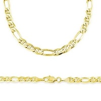Solid 14k Yellow Gold Gucci Figarucci Chain Necklace 4mm 18 Solid 14k Yellow Gold Gucci Figarucci Chain Necklace 4mm 18