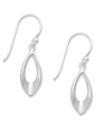 Sleek elegant drops. Giani Bernini's smooth teardrop earrings feature an open-cut design in sterling silver. Approximate drop: 1 inch.