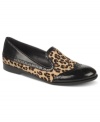 A fall essential. This fun-loving flat from Franco Sarto features an eye-catching leopard print and classic stacked heel.