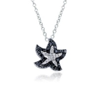 Effy Jewelry Effy® 14K White Gold Diamond and Black Diamond Star .20 Tcw. Effy Jewelry Effy® 14K White Gold Diamond and Black Diamond Star .20 Tcw.