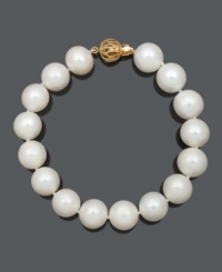 Polish your look perfectly with pearls! Bracelet features cultured freshwater pearls (11-13 mm) with a 14k gold clasp. Approximate length: 8 inches. Polish your look perfectly with pearls! Bracelet features cultured freshwater pearls (11-13 mm) with a 14k gold clasp. Approximate length: 8 inches.