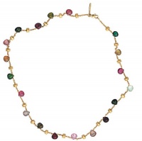 Marco Bicego Paradise 18k Yellow Gold Mixed Stone Necklace