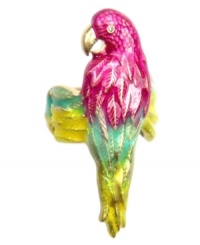 Add a tropical island vibe to your look with this vibrant parrot ring from RACHEL Rachel Roy. This gold-plated adjustable style is crafted from mixed metals and features a sparkling glass stone eye. Add a tropical island vibe to your look with this vibrant parrot ring from RACHEL Rachel Roy. This gold-plated adjustable style is crafted from mixed metals and features a sparkling glass stone eye.