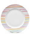 Solid stripes. The Sunny Day Stripes dinner plate shines with bright accent colors on a body of durable, double-fired porcelain. Mix with solid Sunny Day dinnerware, also from THOMAS by Rosenthal.