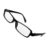 High Fashion Chic Eyeglasses Glasses in Black Rectangular Spectacle Frame