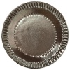 Vietri Incanto Metallic Stripe Canape Plate 6.5 in D (Set of 4)