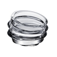 In an artful interpretation of an echo wave, ripples of reflective glass travel upward to create this unique Orrefors dish . In an artful interpretation of an echo wave, ripples of reflective glass travel upward to create this unique Orrefors dish .