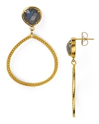 Roll with the stones. In faceted labradorite, this pair of teardrop earrings from Coralia Leets adds sparkle to every day attire, or a festive flourish to evening looks. Roll with the stones. In faceted labradorite, this pair of teardrop earrings from Coralia Leets adds sparkle to every day attire, or a festive flourish to evening looks.
