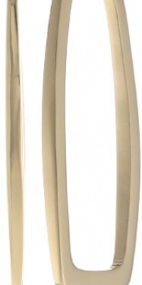 Kenneth Cole New York Shiny Gold Skinny Rectangle Hoop Earrings Kenneth Cole New York Shiny Gold Skinny Rectangle Hoop Earrings