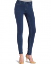 HUE Womens Solid Skinny Jegging, Navy Denim, X-S (0-2)