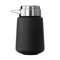 The Vipp soap dispenser features specially designed pump for easy use, and rubber base for better grip and protection of surfaces. The Vipp soap dispenser features specially designed pump for easy use, and rubber base for better grip and protection of surfaces.