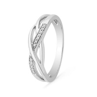 Sterling Silver Round Diamond Fashion Ring (1/20 cttw) Sterling Silver Round Diamond Fashion Ring (1/20 cttw)