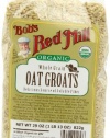 Bob's Red Mill Organic Oats Whole Groats, 29-Ounce (Pack of 4)