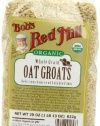 Bob's Red Mill Organic Oats Whole Groats, 29-Ounce (Pack of 4)