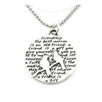 Kevin N Anna Studio Sterling Silver Pendant Necklace with Etched BIRDS Celebrates FRIENDSHIP Kevin N Anna Studio Sterling Silver Pendant Necklace with Etched BIRDS Celebrates FRIENDSHIP