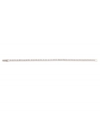 Cultivate style with continuous sparkle. This CRISLU tennis bracelet features round-cut cubic zirconia (5 ct. t.w.) set in sterling silver with a platinum finish. Approximate length: 7 inches.